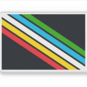 Sticker Drapeau de fierté du handicap (Devant)