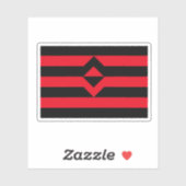 Sticker Drapeau de fierté du poing (Feuille)