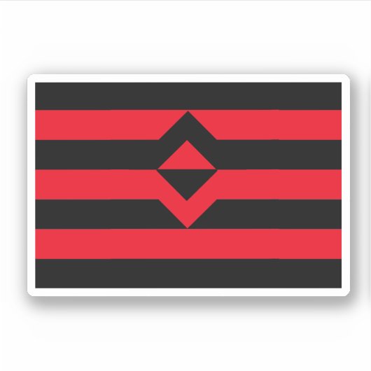 Sticker Drapeau de fierté du poing (Devant)