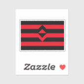 Sticker Drapeau de fierté du poing (Feuille)