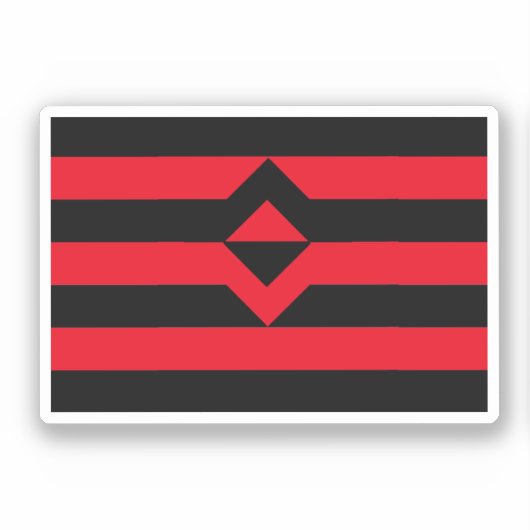 Sticker Drapeau de fierté du poing (Recto)