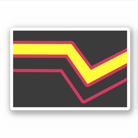 Sticker Drapeau de fierté en caoutchouc / latex (Devant)