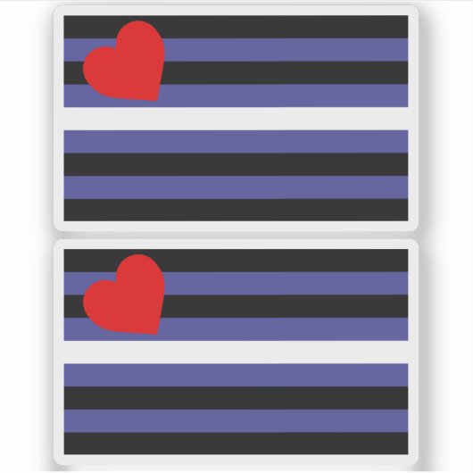 Sticker Drapeau de fierté en cuir (Devant)