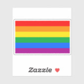 Sticker Drapeau de fierté gay traditionnel (Feuille)