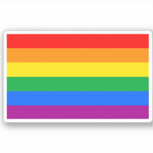 Sticker Drapeau de fierté gay traditionnel