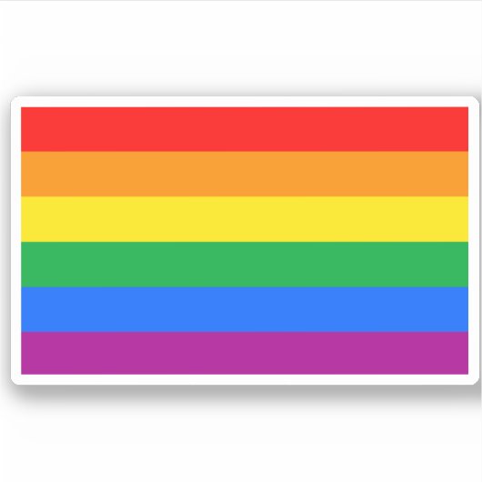 Sticker Drapeau de fierté gay traditionnel (Devant)