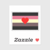 Sticker Drapeau de fierté grasse (Feuille)