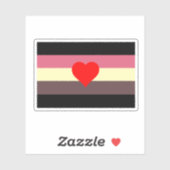 Sticker Drapeau de fierté grasse (Feuille)