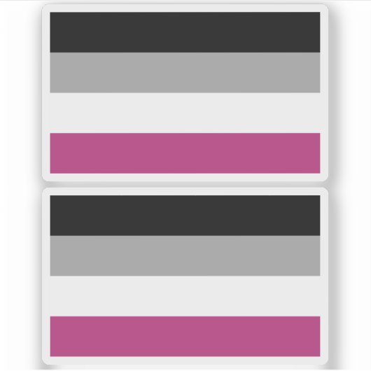 Sticker Drapeau de fierté gynéphile (Devant)