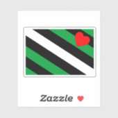 Sticker Drapeau de fierté Leather Boi (Feuille)