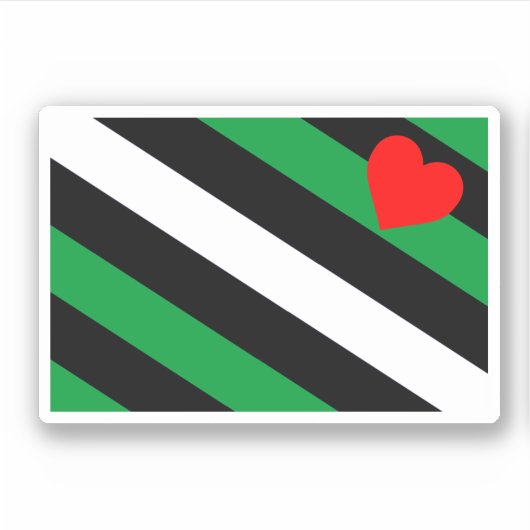 Sticker Drapeau de fierté Leather Boi (Devant)