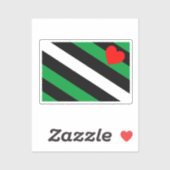 Sticker Drapeau de fierté Leather Boi (Feuille)