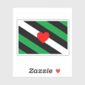 Sticker Drapeau de fierté Leather Boi (Feuille)