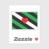 Sticker Drapeau de fierté Leather Boi (Feuille)