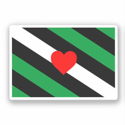 Sticker Drapeau de fierté Leather Boi (Recto)