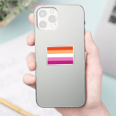 Sticker Drapeau de fierté lesbienne (5 bandes) (Téléphone)
