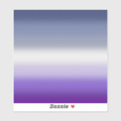 Sticker Drapeau de fierté lesbienne Butch à dégradé – Drap (Feuille)