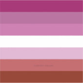 Sticker Drapeau de fierté lesbienne de SlipperyJoe's fémin (Devant)