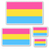 Sticker Drapeau de fierté Pansexual LGBTQ (Devant)
