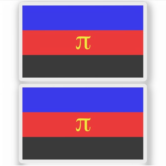 Sticker Drapeau de fierté polyamoureux (Devant)