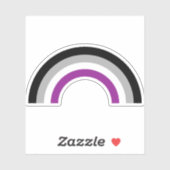 Sticker Drapeau de fierté sexuelle Arc-en-ciel (Feuille)