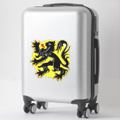 Sticker Drapeau de Flandre (Sur valise)