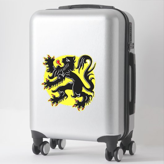Sticker Drapeau de Flandre (Sur valise)