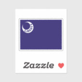 Sticker Drapeau de Fort Moultrie, Caroline du Sud. (Feuille)
