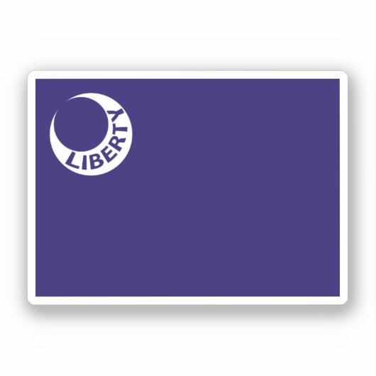 Sticker Drapeau de Fort Moultrie, Caroline du Sud. (Recto)