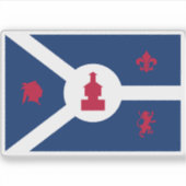 Sticker Drapeau de Fort Wayne, Indiana (Devant)