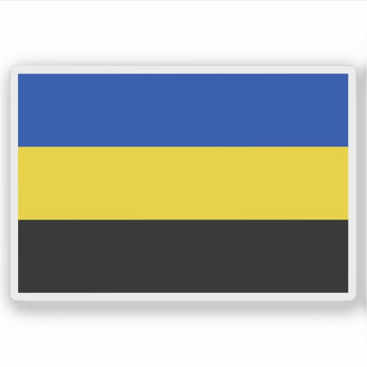 Sticker Drapeau de Gelderland, Pays-Bas (Devant)