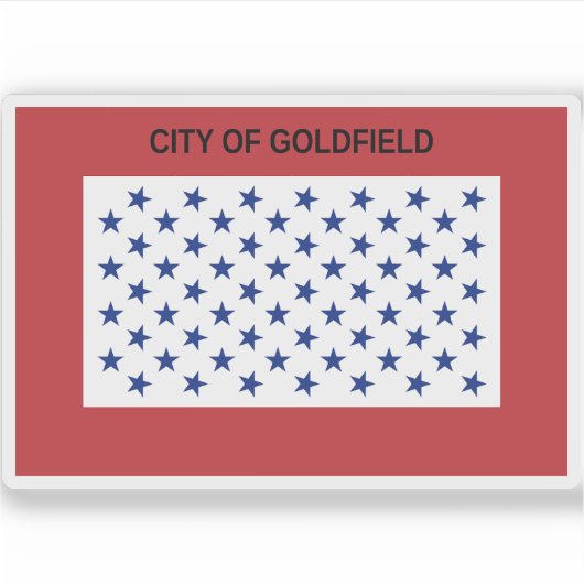 Sticker Drapeau de Goldfield, Colorado (Devant)
