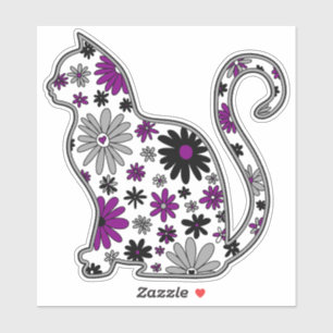 Sticker Drapeau de gribouillis LGBTQ+ Ace Pride