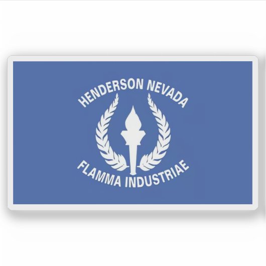 Sticker Drapeau de Henderson, Nevada, États-Unis (Devant)
