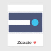 Sticker Drapeau de High Point, Caroline du Nord (Feuille)