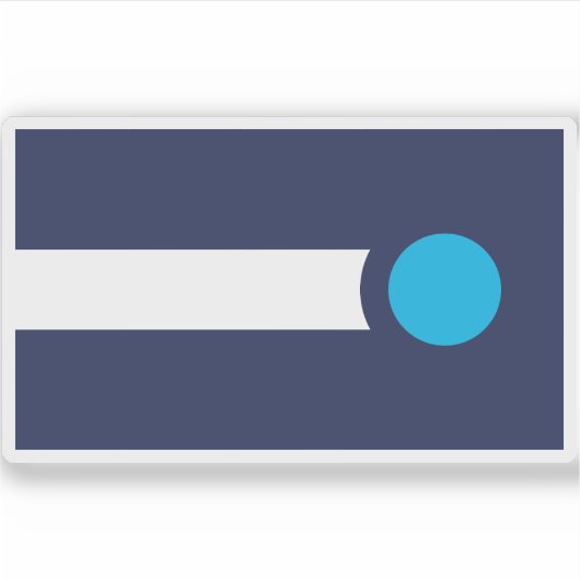 Sticker Drapeau de High Point, Caroline du Nord (Devant)