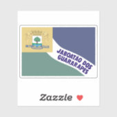 Sticker Drapeau de Jaboatão dos Guararapes, Brésil (Feuille)