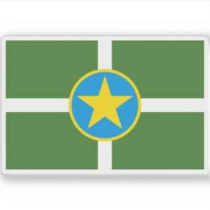 Sticker Drapeau de Jackson, Mississippi