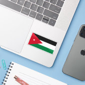 Sticker Drapeau de Jordanie (Ordinateur portable avec iPhone)