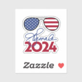 Sticker Drapeau de Kamala Harris Aviator (Feuille)