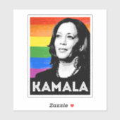STICKER DRAPEAU DE KAMALA PRIDE (Feuille)