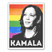 STICKER DRAPEAU DE KAMALA PRIDE (Devant)