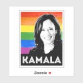STICKER DRAPEAU DE KAMALA PRIDE (Feuille)