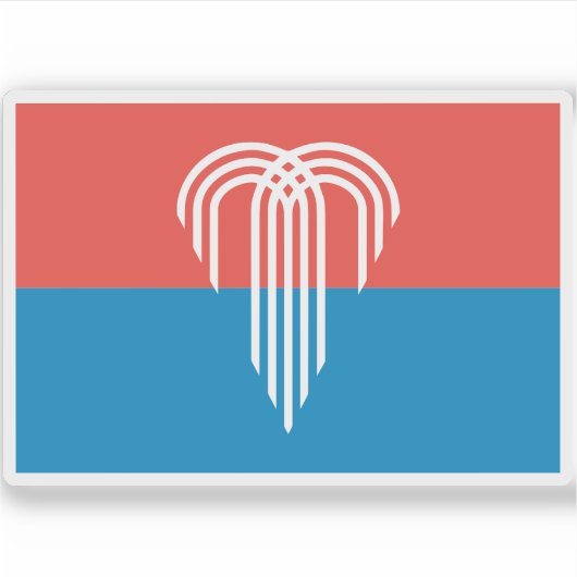 Sticker Drapeau de Kansas City, Missouri, USA (Devant)