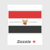 Sticker Drapeau de la Bande Sacrée de 1821, Grèce (Feuille)