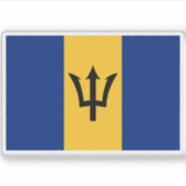 Sticker Drapeau de la Barbade (Devant)