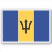 Sticker Drapeau de la Barbade (Devant)