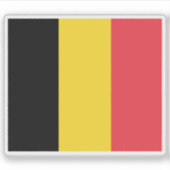 Sticker Drapeau de la Belgique (Devant)