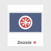 Sticker Drapeau de la brigade Choctaw, États-Unis (Feuille)