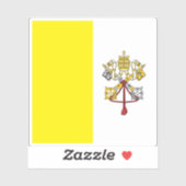 Sticker Drapeau de la Cité du Vatican (depuis 2023) (Feuille)